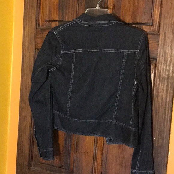 Black denim jacket - Picture 3 of 4